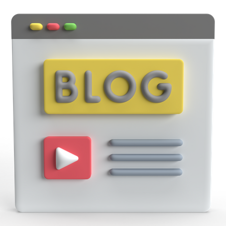 Bloguear  3D Icon