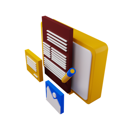 Bloguear  3D Icon