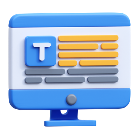 Blogs en ligne  3D Icon