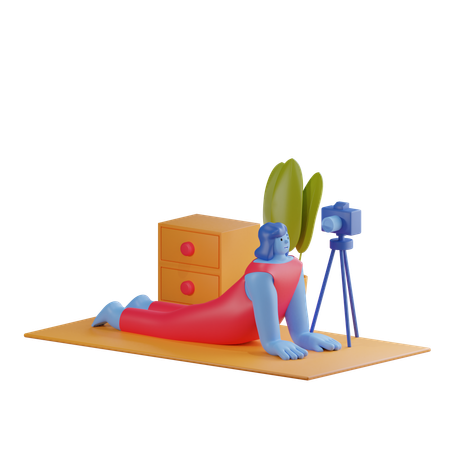Blogs vidéo de yoga  3D Icon