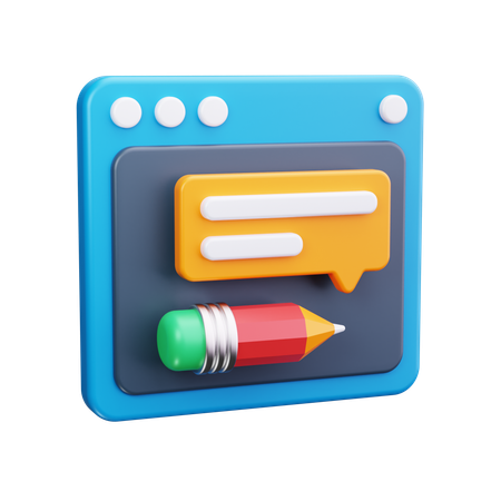 Bloguear  3D Icon