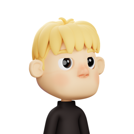 Mâle blond  3D Icon
