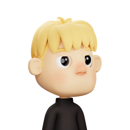 Mâle blond  3D Icon