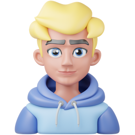 Blonde Boy  3D Icon