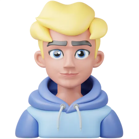 Blonde Boy  3D Icon