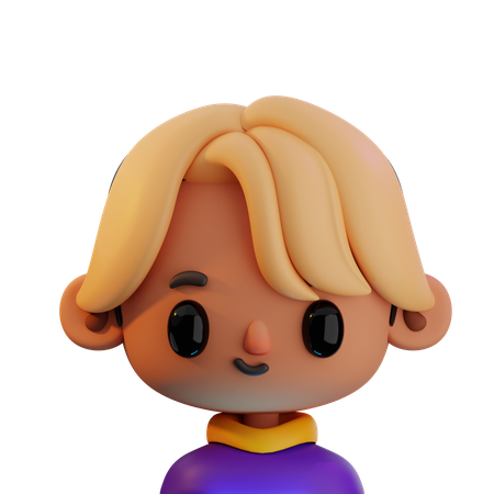 Blonde Guy  3D Icon