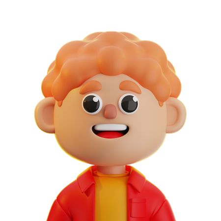 Blonde Haired Boy  3D Icon