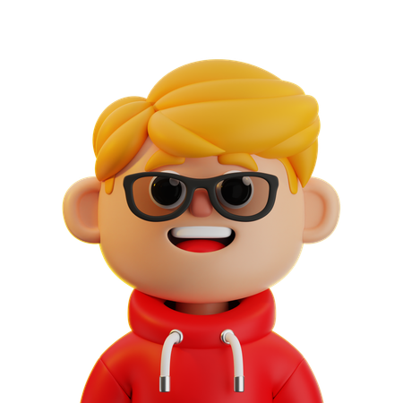 Blonde Haired Man  3D Icon