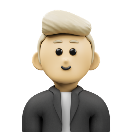 Blonde Man Avatar  3D Icon