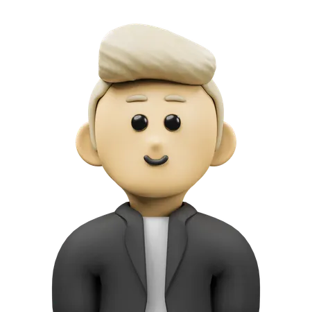 Blonde Man Avatar  3D Icon