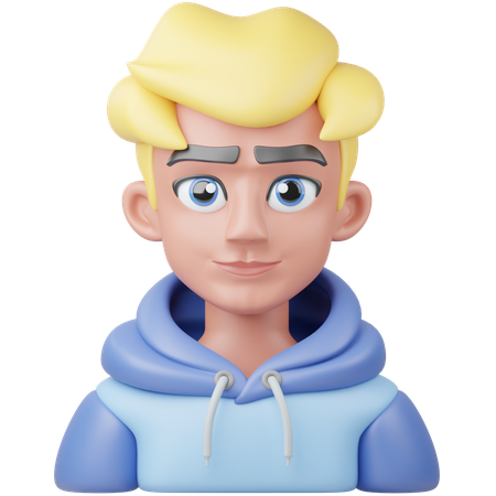 Blonder Junge  3D Icon