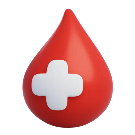 Blood Drop 3 D Icon Health Care And Medical Concept 3D Icon