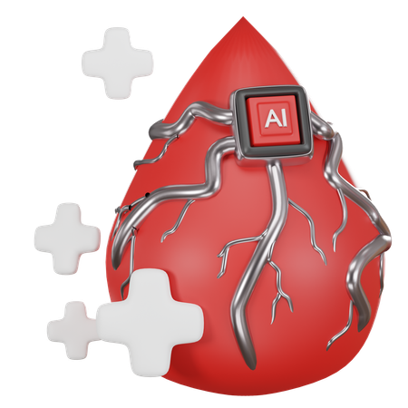 Blood Ai  3D Icon