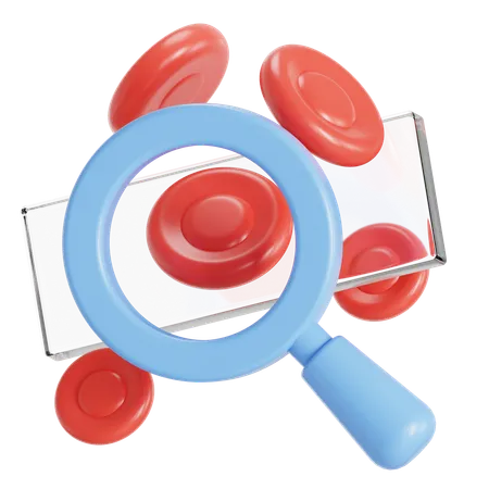 Analyzing Blood Sample 3D Icon