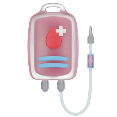 Blood Bag 3 D Icon 3D Icon