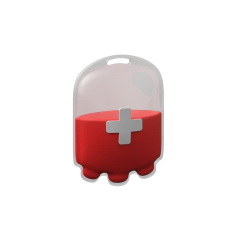 血液バッグ  3D Icon