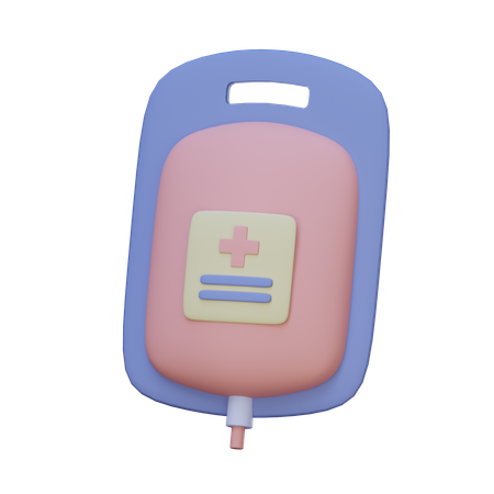 Blood Bag  3D Icon