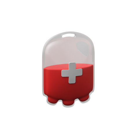 Blood Bag  3D Icon