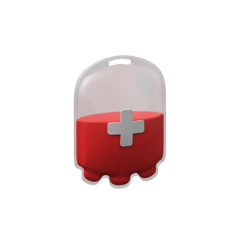 Blood Bag  3D Icon