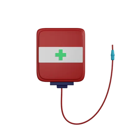 Blood Bag  3D Icon