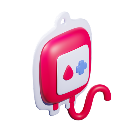 Blood Bag  3D Icon