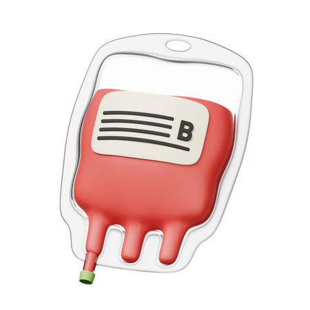 Blood Bag  3D Icon