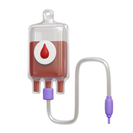 Blood Bag  3D Icon