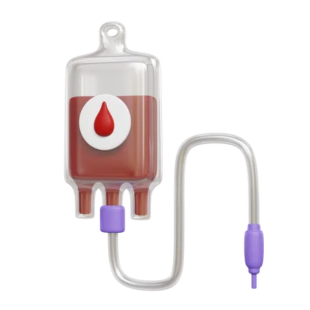 Blood Bag  3D Icon