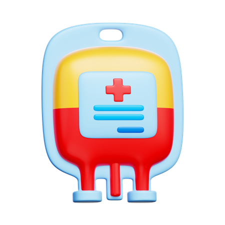 Blood Bag  3D Icon