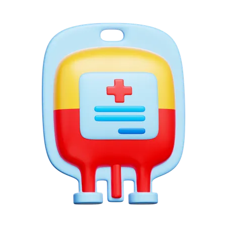 Blood Bag  3D Icon