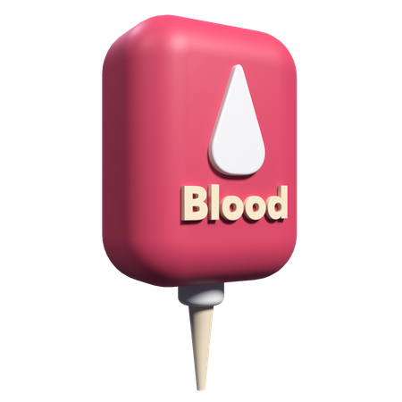 Blood Bag  3D Icon