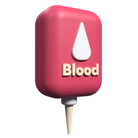 Blood Bag  3D Icon