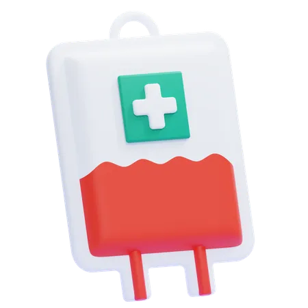 Blood Bag  3D Icon