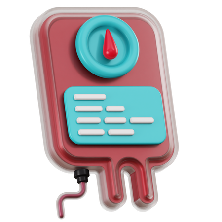 Blood Bag  3D Icon