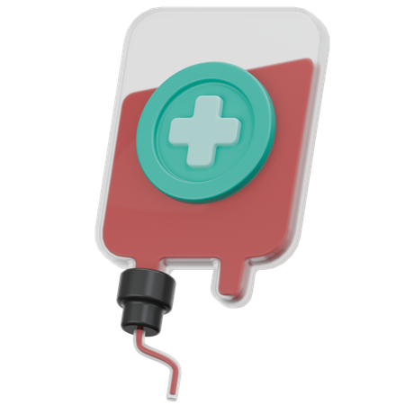 Blood Bag  3D Icon