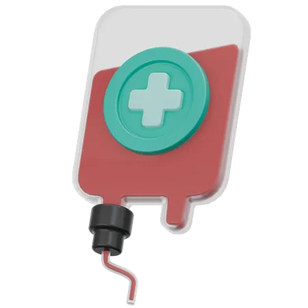 Blood Bag  3D Icon