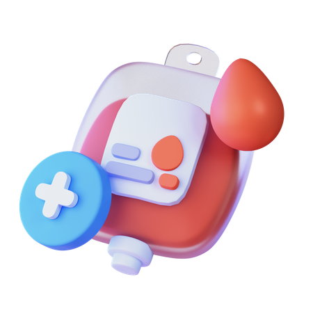 Blood Bag  3D Icon