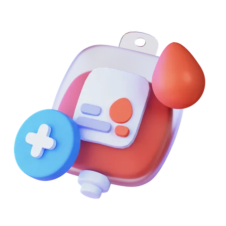 Blood Bag  3D Icon