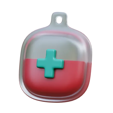 Blood Bag  3D Icon