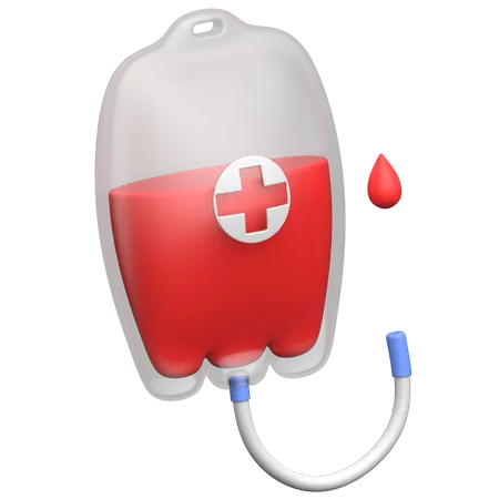 Blood Bag  3D Icon