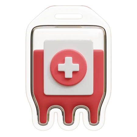 Blood Bag  3D Icon