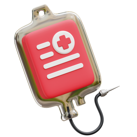 Blood Bag  3D Icon