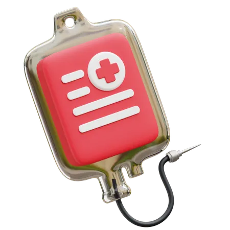 Blood Bag  3D Icon