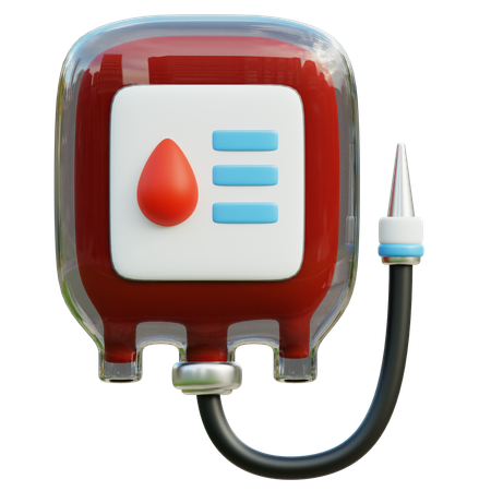 Blood Bag  3D Icon