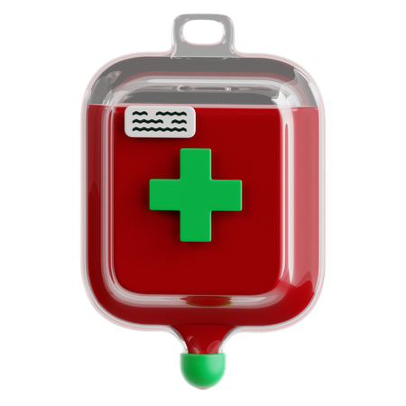 Blood Bag  3D Icon