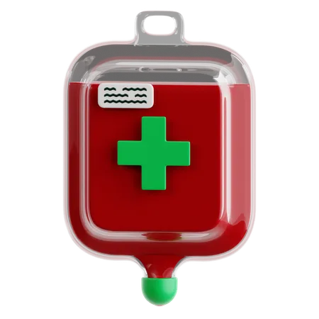 Blood Bag  3D Icon