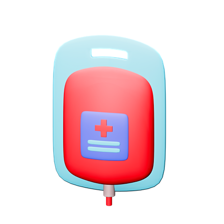 Blood Bag  3D Icon