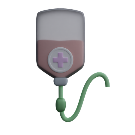 Blood Bag  3D Icon