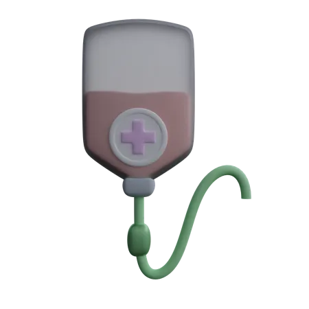 Blood Bag  3D Icon