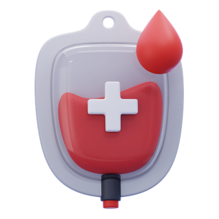 Blood Bag  3D Icon